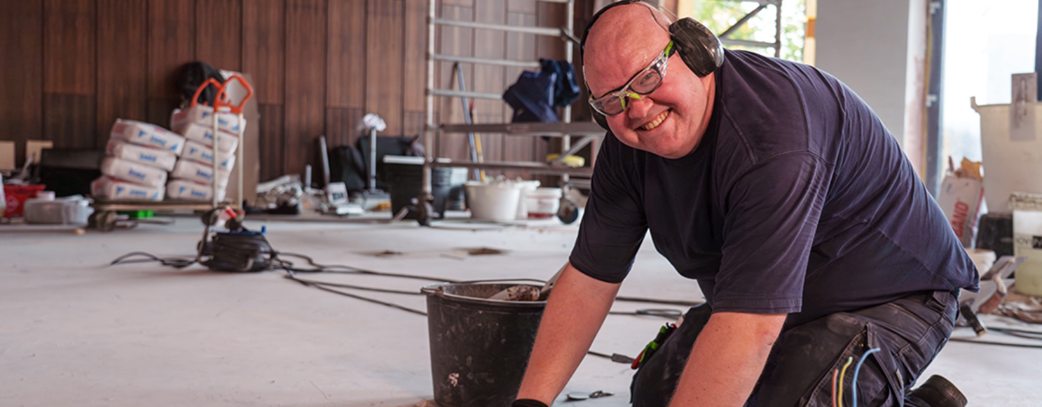 Bastiaan aan het werk